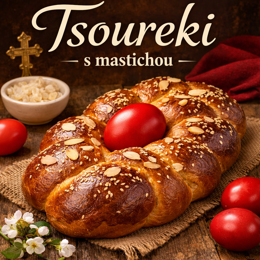 Tsoureki s mastichou 